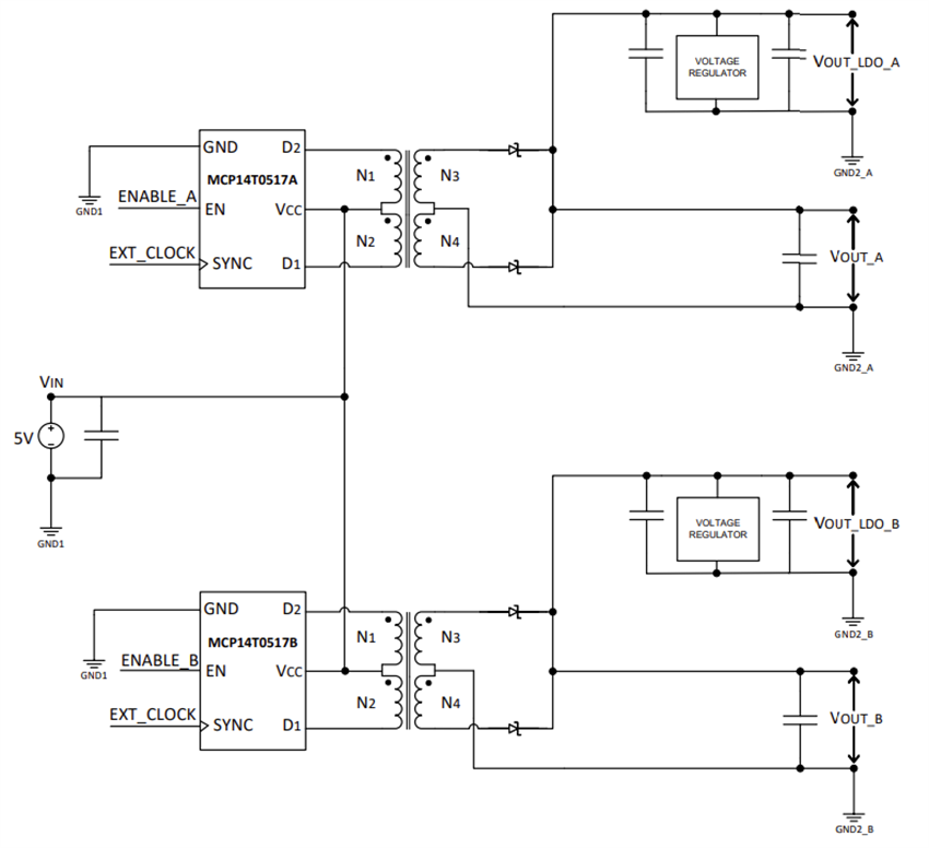 Block Diagram - Microchip Technology EV76D05A Evaluation Board